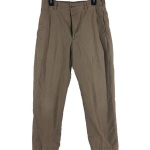 T Harris chino pants men's khaki 32 x 30 regular fit flat front 100% Cotton work